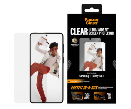 Szkło i folia ochronna PanzerGlass Ultra-Wide Fit FastFit do Samsung Galaxy S26+